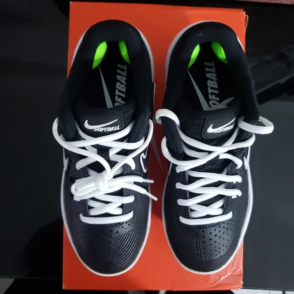 💯NEW Nike Zoom Hyperdiamond 3  Women's • Black/White/Black💯Original💯 - Picture 5 of 6